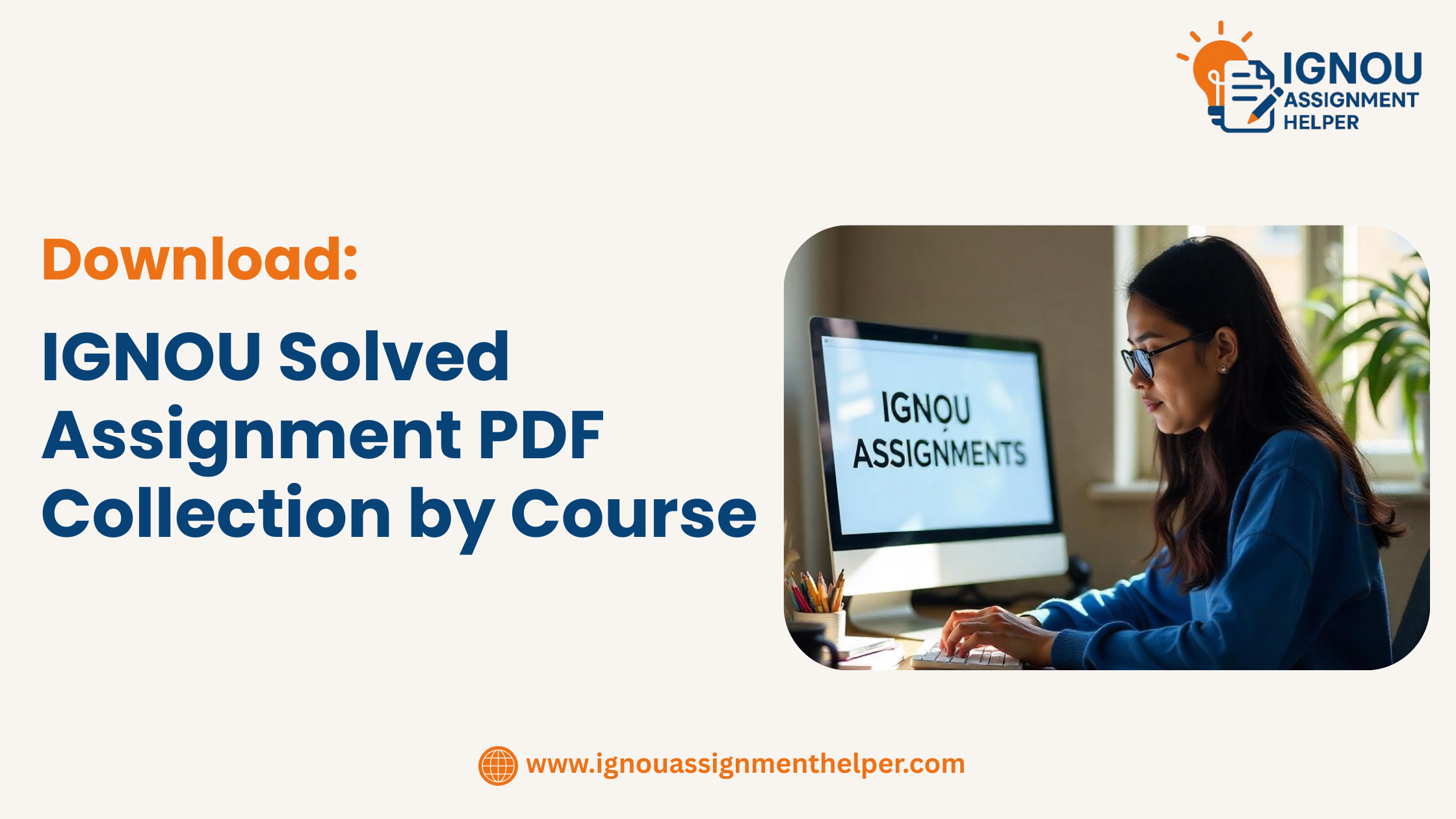 IGNOU Solved Assignment PDF Collection by Course