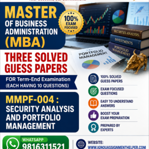 MMPF-4 SOLVED GUESS PAPERS FOR EXAM