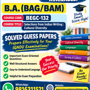 BEGC-132 EM SOLVED GUESS PAPERS FOR EXAM